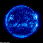 Click for time-lapse image of the sun